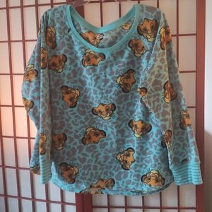 💥3/$10.DISNEY SIMBA sleep shirt lounge top XL